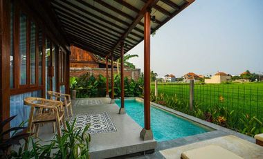 DISEWAKAN 1 BEDROOM POOL VILLA – SEMANA, UBUD – VIEW SAWAH