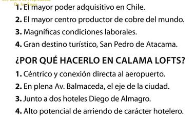 VENTA DE PROYECTO INMOBILIARIO CALAMA LOFTS
