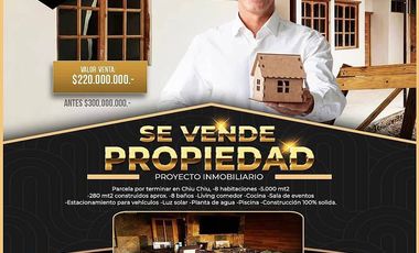 Se vende proyecto inmobiliario por terminar en Parcela de Chiu Chiu.