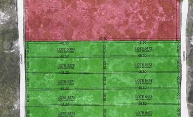 Macro lote en venta en segunda fila de la playa de Dzemul