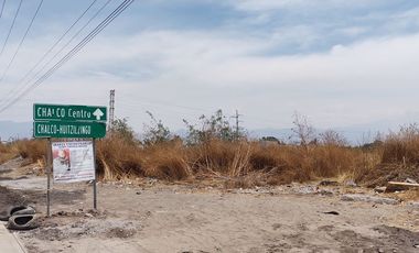Venta de terreno Chalco - Tlahuac (uso de suelo Mixto) Para Inversión.