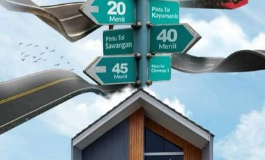 DIJUAL Hunian Scandinavian, Asri & nyaman, dekat stasiun Citayam, bogo