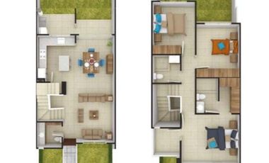 VENTA DE CASA MODELO ALISO EN RESIDENCIAL ARONA EN ZINACANTEPEC ESTADO DE MÉXICO