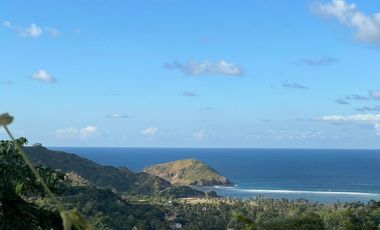 Tanah murah dekat pantai areguling Kuta Mandalika Lombok. Full view.