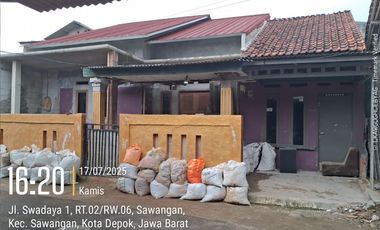 Dijual Rumah Murah Masuk Mobil di Jl Swadaya 1 RT02/06 Sawangan Depok