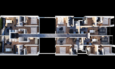 Departamento 40m2 en Valle Gomez de 1 recamara