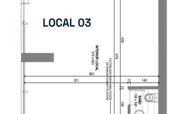 ARRIENDO Local Comercial de 41,39 m2,  sector Hospital FACH, Las Condes