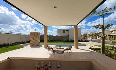 Casa 1 Planta en Conkal, Mérida | Desarrollo con Amenidades