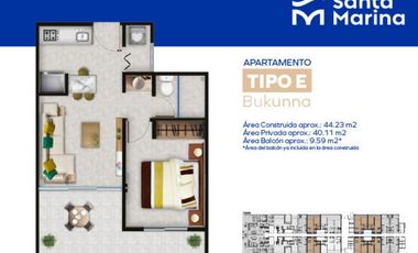 Venta de apartamento de Turismo con vista al Mar, Santa Marta.