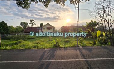 Tanah tengah kota, lebar muka 50 m, tepi jalan utama di kota Magelang