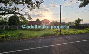 Tanah tengah kota, lebar muka 50 m, tepi jalan utama di kota Magelang