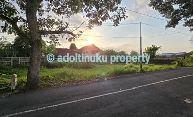 Tanah tengah kota, lebar muka 50 m, tepi jalan utama di kota Magelang