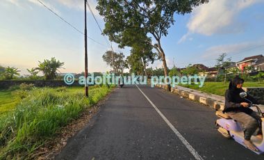 Tanah tengah kota, lebar muka 50 m, tepi jalan utama di kota Magelang