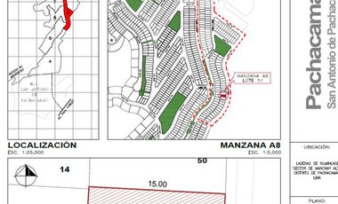 Terreno SE VENDE UN TERRENO DE 99.73 M2, MENORCA DE SAN ANTONIO-PACHACAMAC