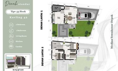 Townhouse Medina Depok Skema Syariah Termurah 2 Lantai SHM IMB Ready