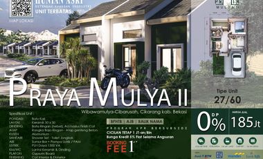 PROMO DP NOL CUKUP BOOKING SATU JUTA SAJA  ANGSURAN FLATT SATU JUTAAN