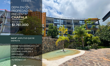 DEPARTAMENTO EN CO-PROPIEDAD EN PREVENTA, AJIJIC, CHAPALA, JALISCO