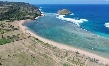 Tanah murah dekat pantai areguling Lombok. full view