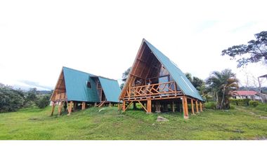 cabañas en guadua en la mesa cund. lote de 3200 m2 120 m2 glamping