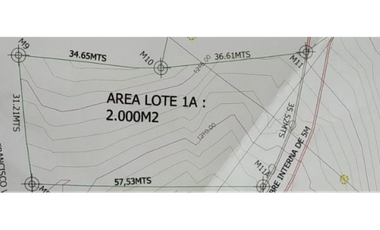 Venta de lote de 2000 M2 en La Gran Via de Tena ,excelente vista