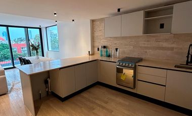 Departamento tipo PH con terraza privada en venta o renta – Roma Norte