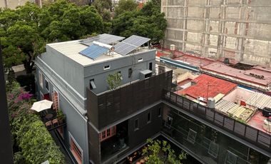 Departamento tipo PH con terraza privada en venta o renta – Roma Norte