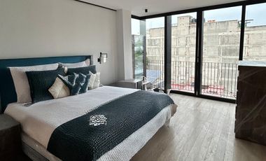Departamento tipo PH con terraza privada en venta o renta – Roma Norte