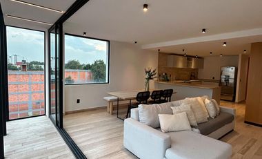 Departamento tipo PH con terraza privada en venta o renta – Roma Norte