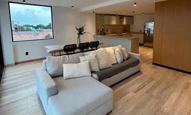 Departamento tipo PH con terraza privada en venta o renta – Roma Norte