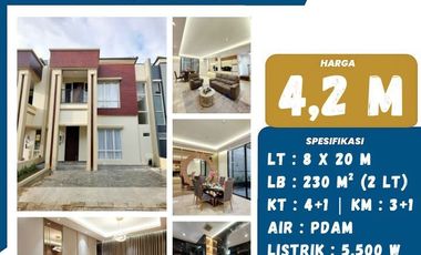 DIJUAL RUMAH MURAH FULL FURNISH DI TANJUNG BUNGA