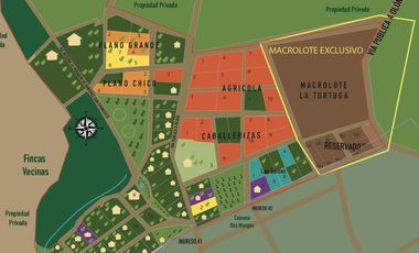 VENDO MACROTERRENO PARA CIUDADELA CAMPESTRE EXCLUSIVA DENTRO DE LOTIZACION DOS MANGAS MANGLARALTO