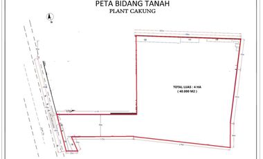 Tanah dibawah NJOP Jl Cacing Cakung Cilincing 4ha sudah Cor Beton