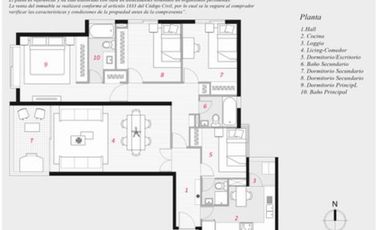 Departamento en Venta en Calle Miguel Claro 2550