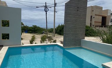 DEPARTAMENTO EN VENTA EN LA PLAYA DE SAN BENITO, MERIDA PLANTA BAJA