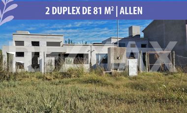 VENTA 2 DUPLEX DE 81 M2 A TERMINAR EN ALLEN