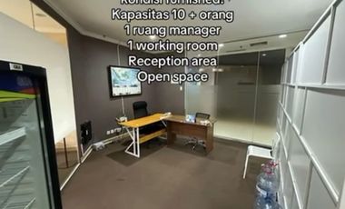 DISEWAKAN OFFICE FURNISH DI THE CEO BUILDING