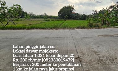 Tanah nol jalan cor dawar mojokerto