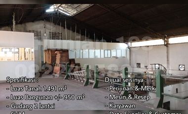 PABRIK Gudang Makanan Raya Cangkir Driyorejo Krikilan Gresik Surabaya