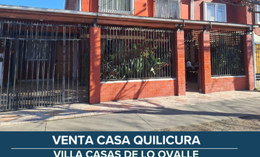 VENTA CASA 2 PISOS EN EL CORAZON DE QUILICURA