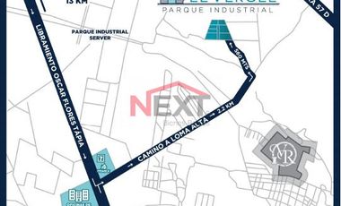 Terreno en Parque Industrial El Vergel de 2,000 mts en Arteaga Coahuila LOTE 1-A