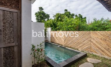 Vila Satu Kamar Tidur Bergaya Joglo dengan Pemandangan Sawah di Renon