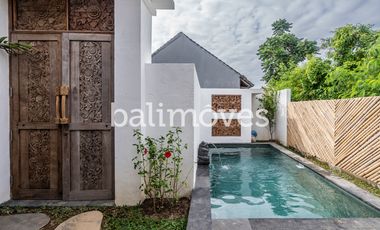 Vila Satu Kamar Tidur Bergaya Joglo dengan Pemandangan Sawah di Renon