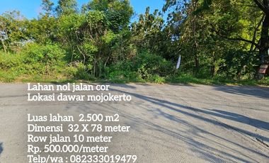 Termurah tanah plot gudang dawar mojokerto