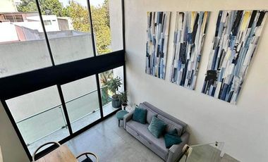 DEPARTAMENTO EN RENTA TIPO LOFT AMUEBLADO