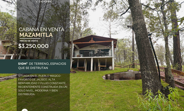 CABAÑA EN VENTA, MAZAMITLA, JALISCO