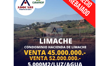 LIMACHE - REBAJADA PARCELA EN CONDOMINIO - 5.000 m2
