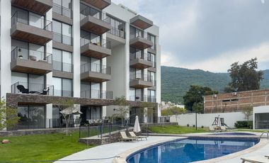 Departamento con vistas al Lago de Chapala y a pie de malecón de Jocotepec, 2 habitaciones, con amenidades y elevador
