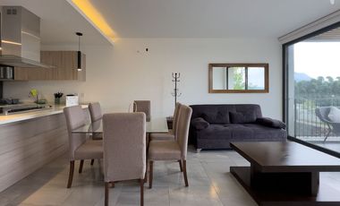 Departamento con vistas al Lago de Chapala y a pie de malecón de Jocotepec, 2 habitaciones, con amenidades y elevador