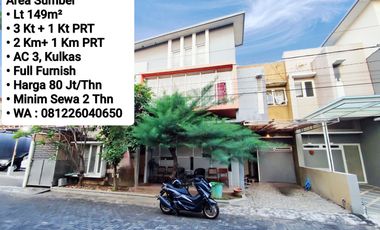 Rumah disewakan di Sumber, Surakarta, Jawa Tengah