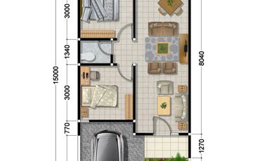 Perumahan Mewah Minimalis Strategis Murah Pusat Kota 2 Kamar Tidur